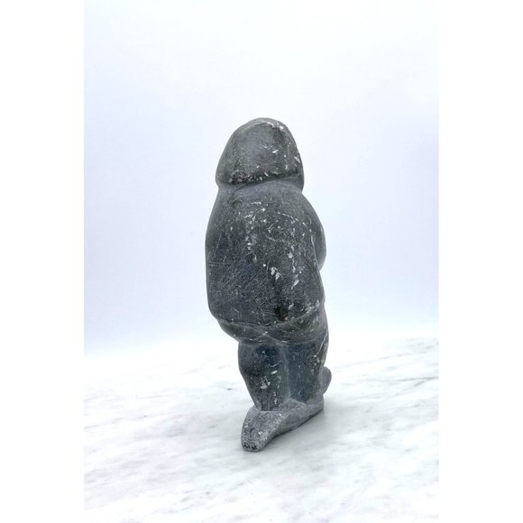 Soapstone Inuit Sculpture Carving Hand Carved Numbered Figure - Picture 6 of 14